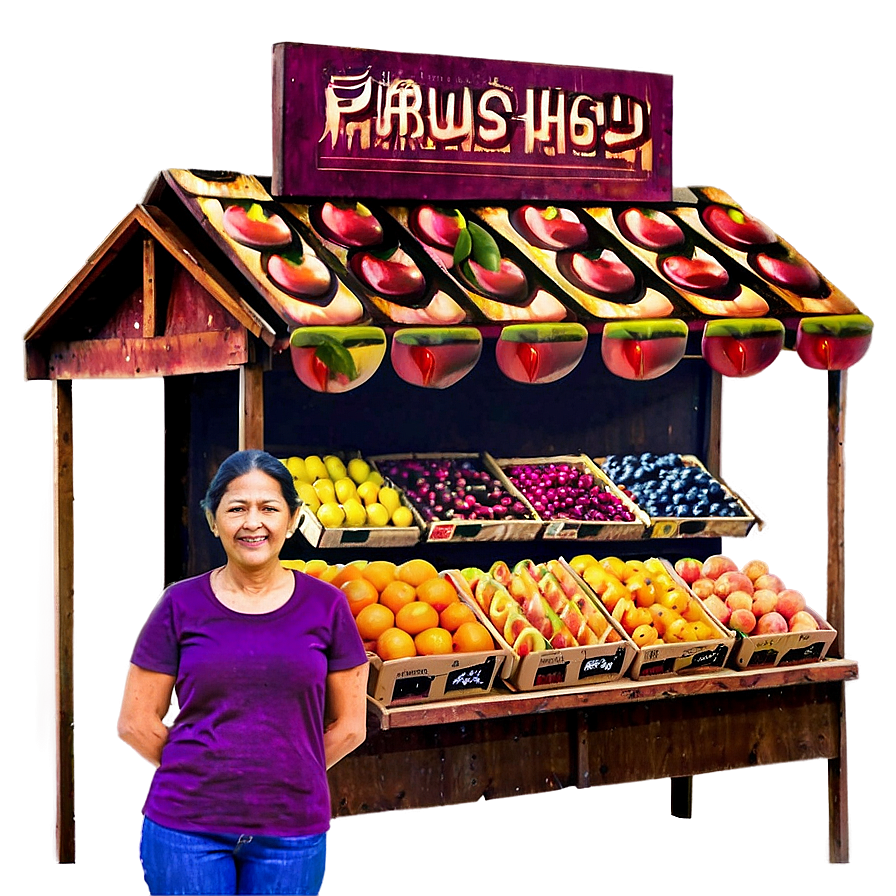 Fruit Shop Stall PNG thh PNG with transparent background