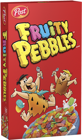 Fruity Pebbles Cereal Box