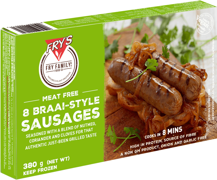 Transparent Sausage Link Png - Fry's Braai Style Sausages, Png Download PNG with transparent background