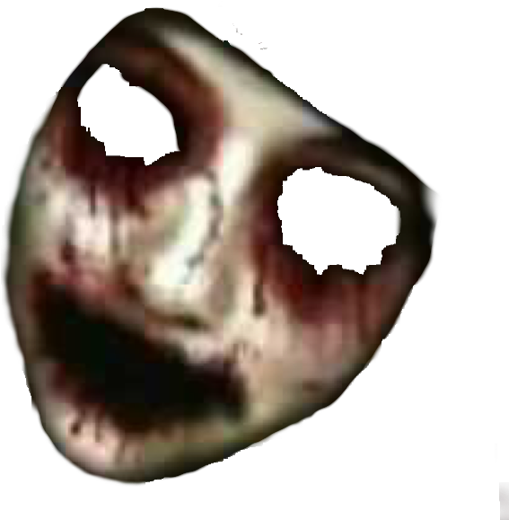 Ftestickers Face Horror Bloody Ghost Scary Creepy Freet - Portable Network Graphics, HD Png Download PNG with transparent background