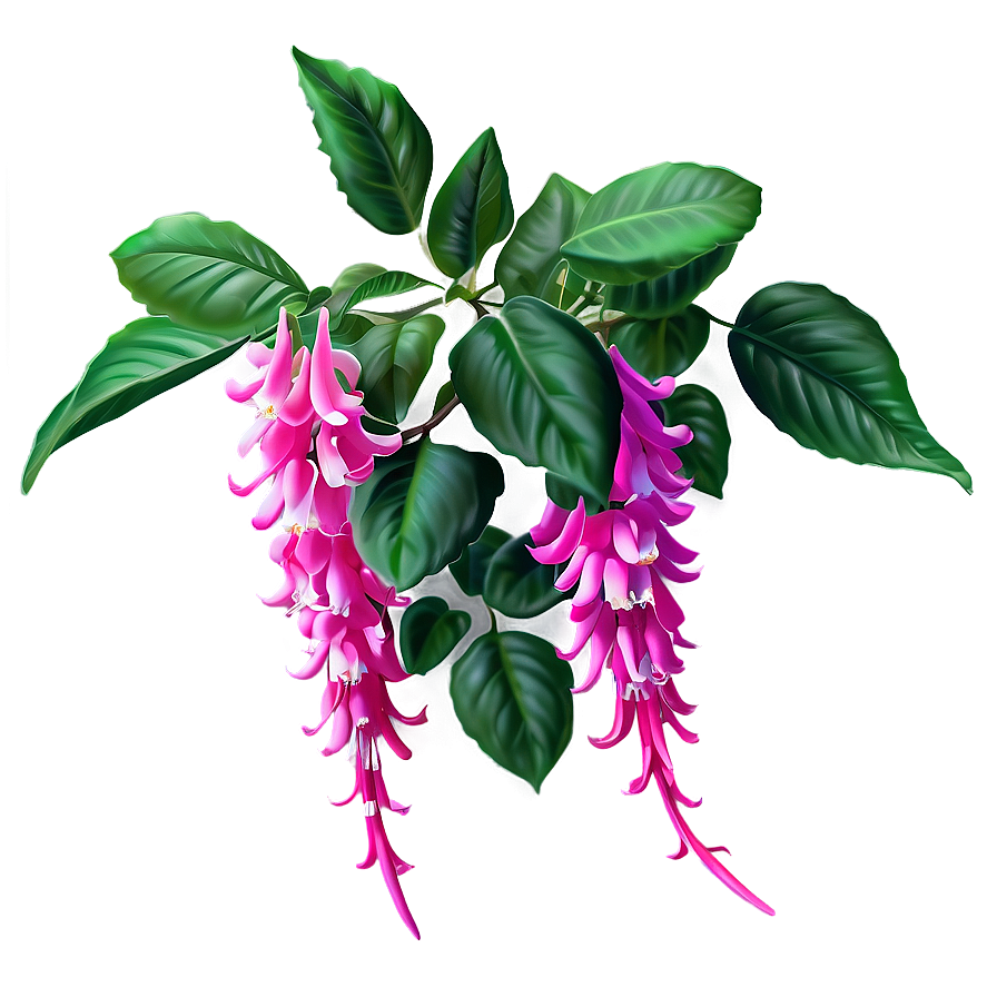 Fuchsia Flower Bush Png Cfd