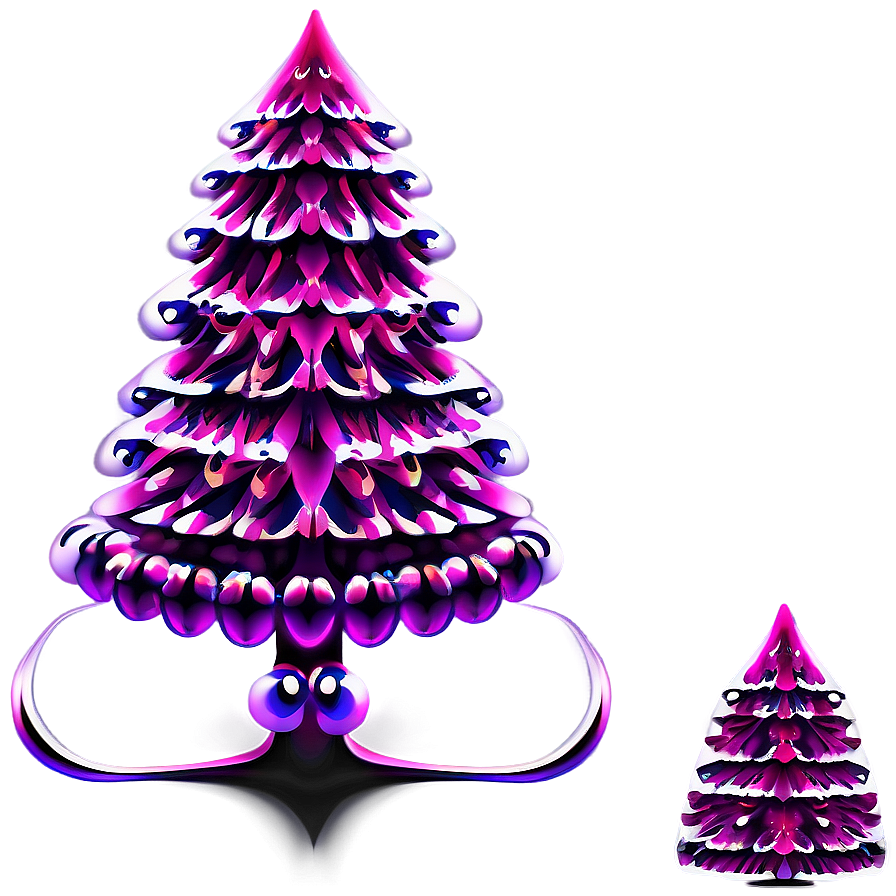 Fuchsia Pink Christmas Tree Png Xfp