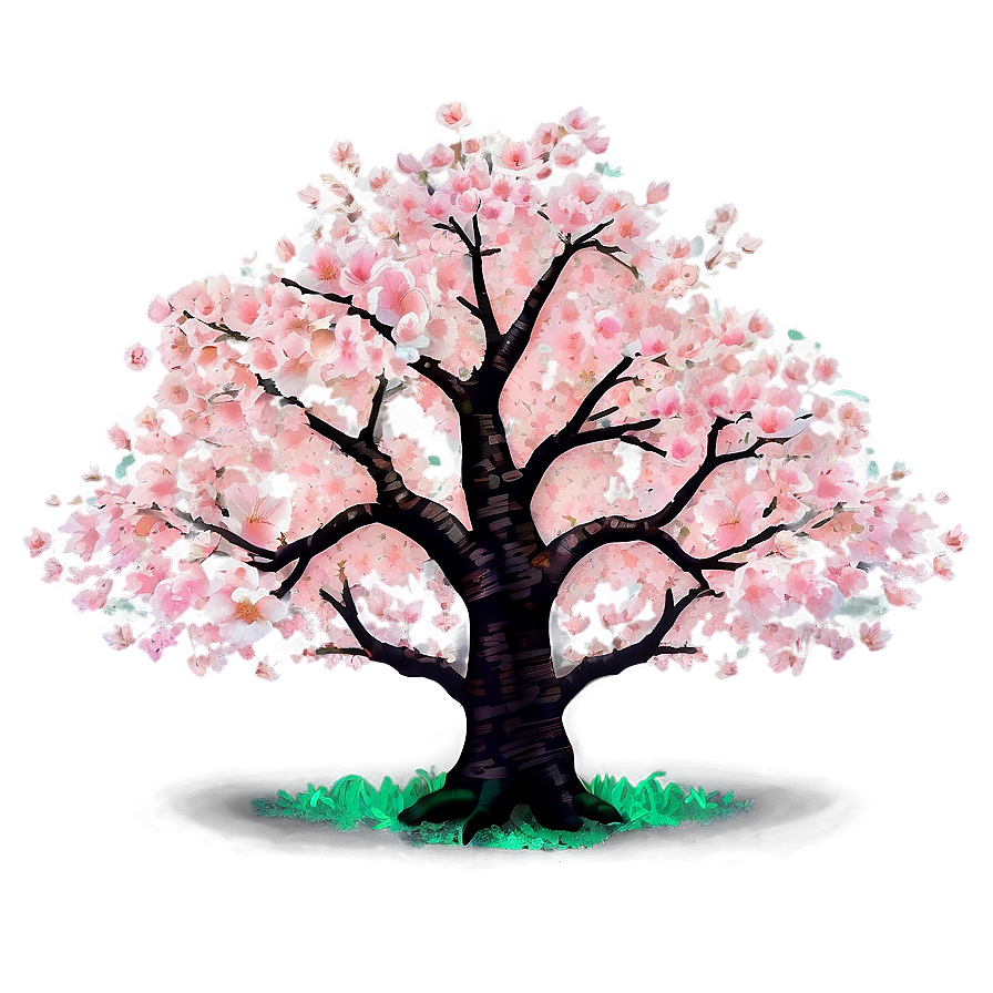 Full Bloom Cherry Blossom Tree Png Udp