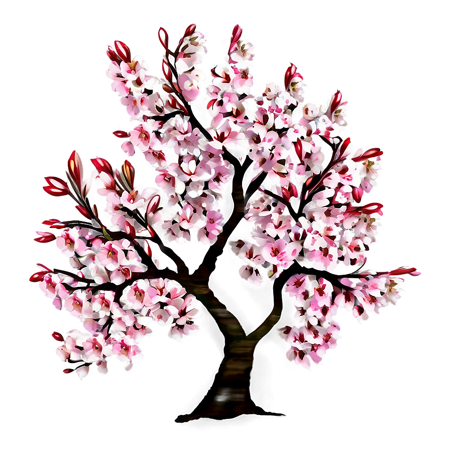 Full Bloom Cherry Tree Png Ivd