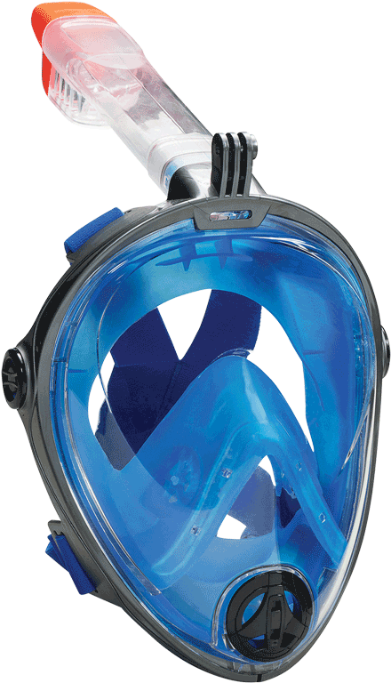 Side Purge Valves Prevent Fogging And Allow Excess - Leader Snorkel Mask, HD Png Download PNG with transparent background
