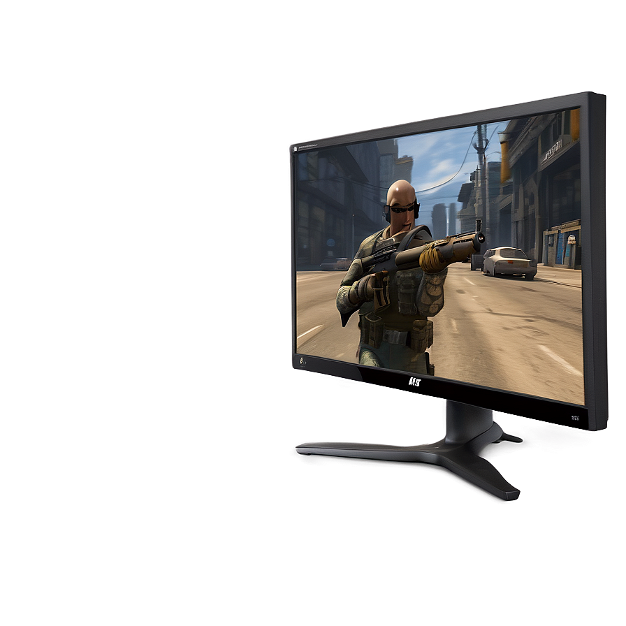 Full HD Gaming Monitor PNG 85 PNG image with a transparent background, free high-resolution download