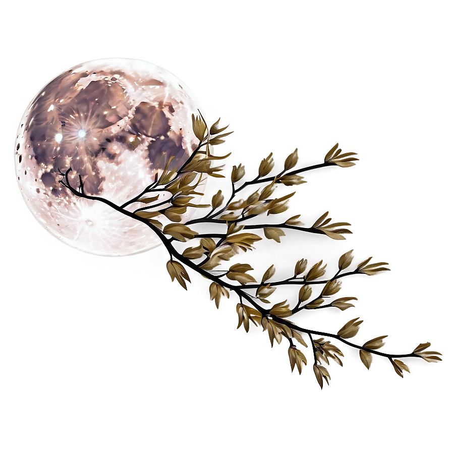 Full Moon Autumn Whisper Png Pkc