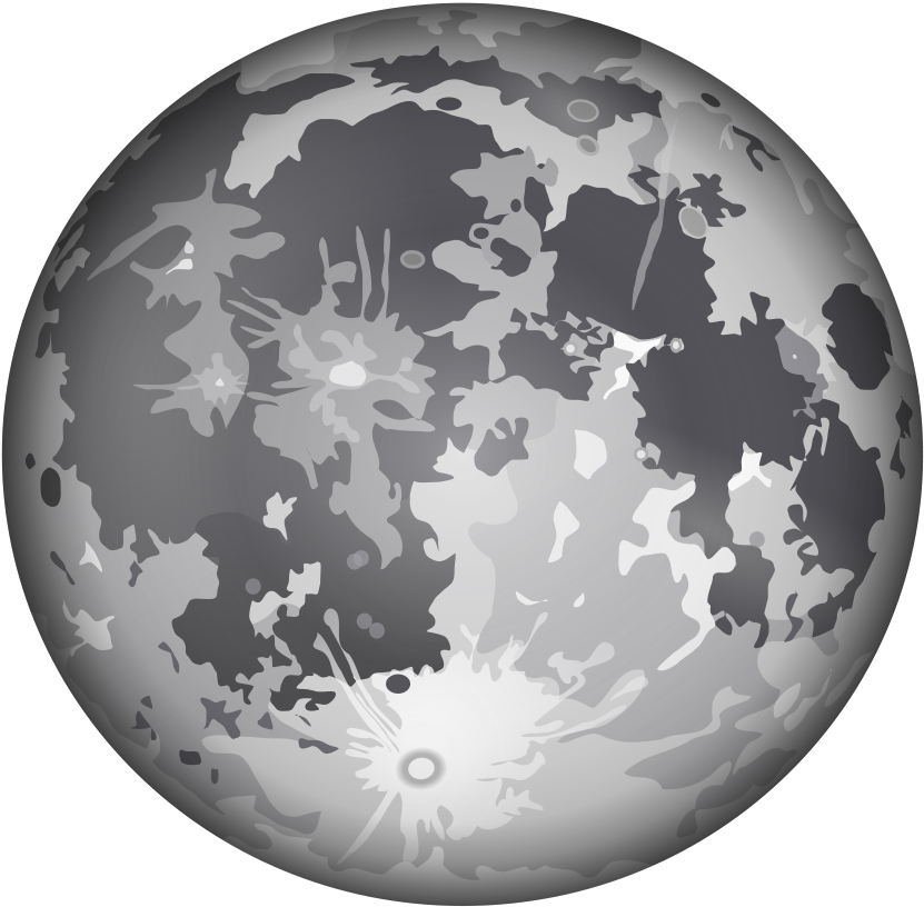 Moon Png - Full Moon Vector Png, Transparent Png PNG with transparent background