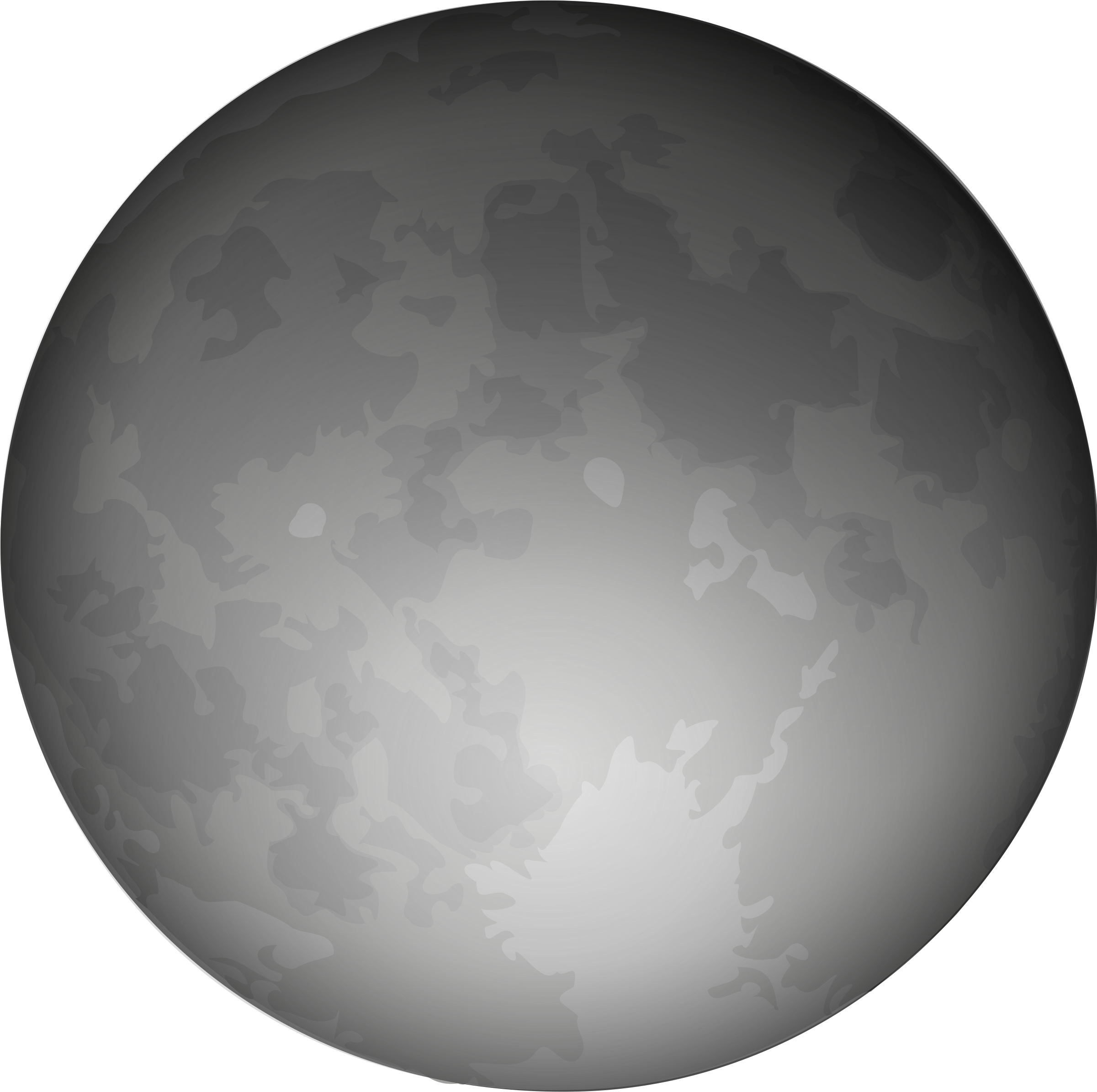 Full Moon Many Interesting Transparent Image Clipart - Full Moon Clipart, HD Png Download PNG with transparent background