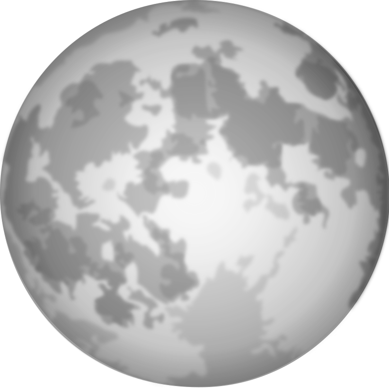Halloween Bright Full Medium - Full Moon Clipart Black And White, HD Png Download PNG with transparent background