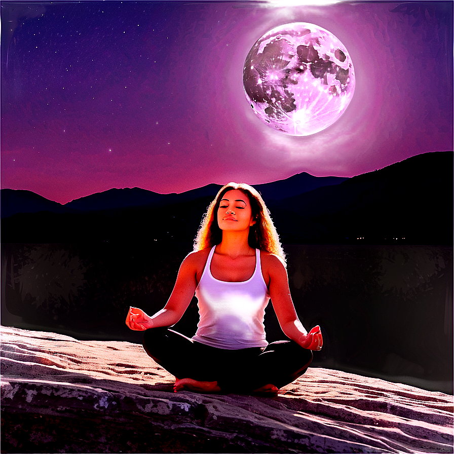 Full Moon Meditation Png Ecm19