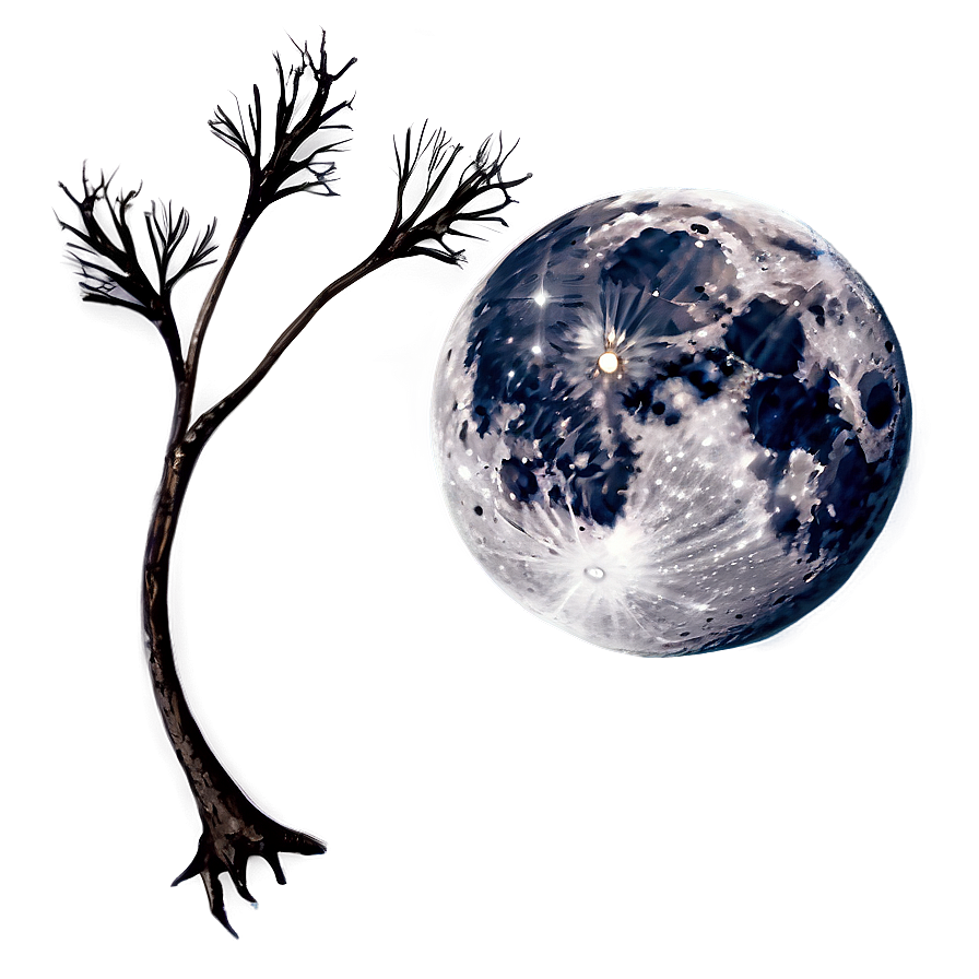 Full Moon Spooky Night Png Lbv