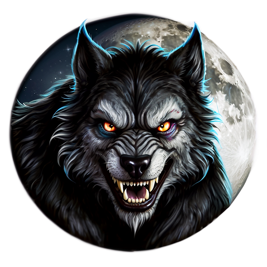 Full Moon Werewolf Png 06202024