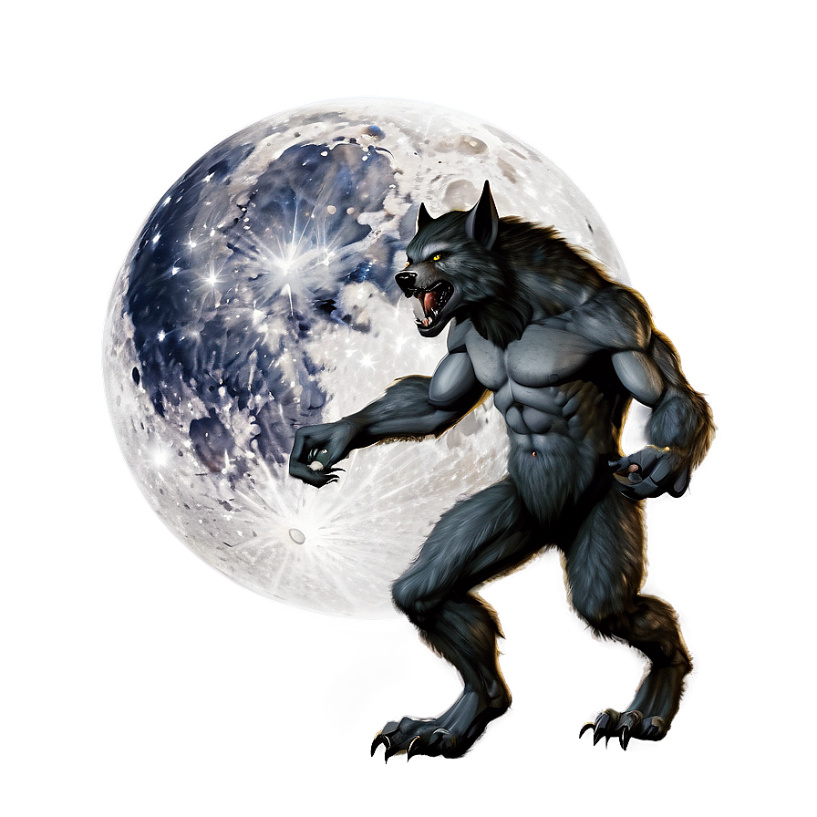 Full Moon Werewolf Png 06202024