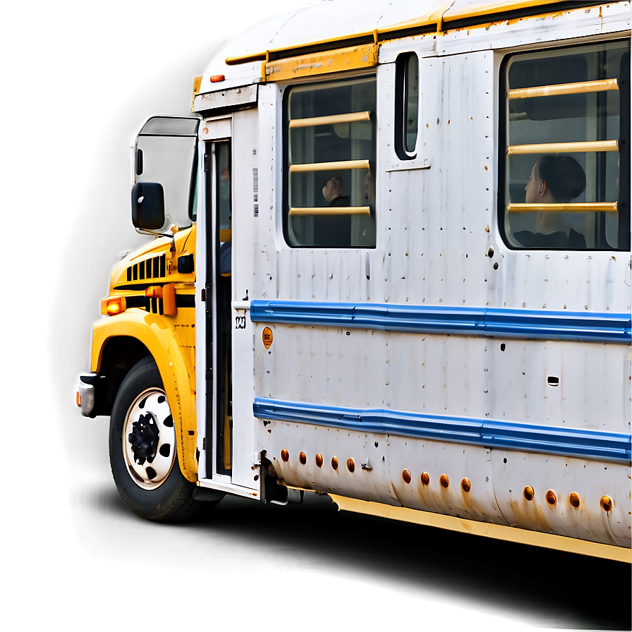 Full School Bus Side Profile Png 2