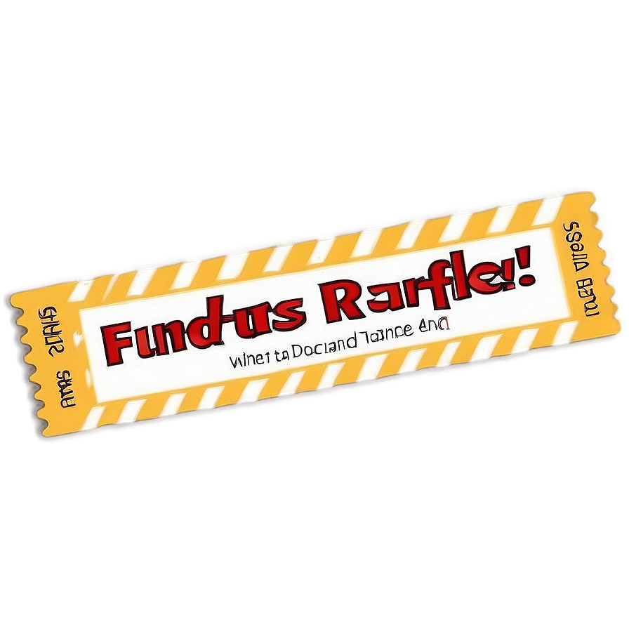 Fundraiser Raffle Ticket Png Euw