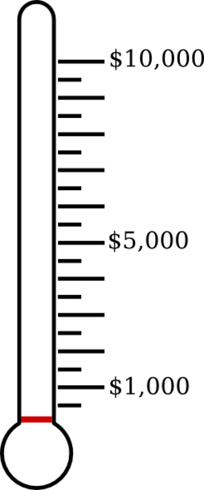 Fundraising Thermometer 10000, HD Png Download PNG with transparent background