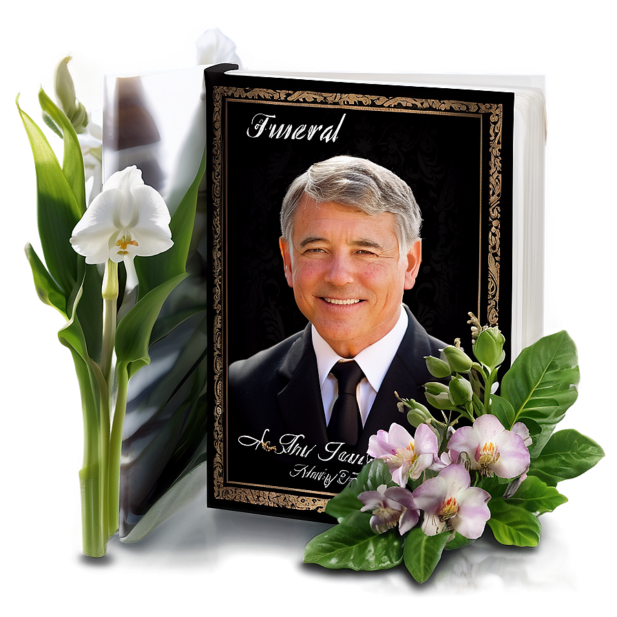 Funeral Memorial Book Png 7