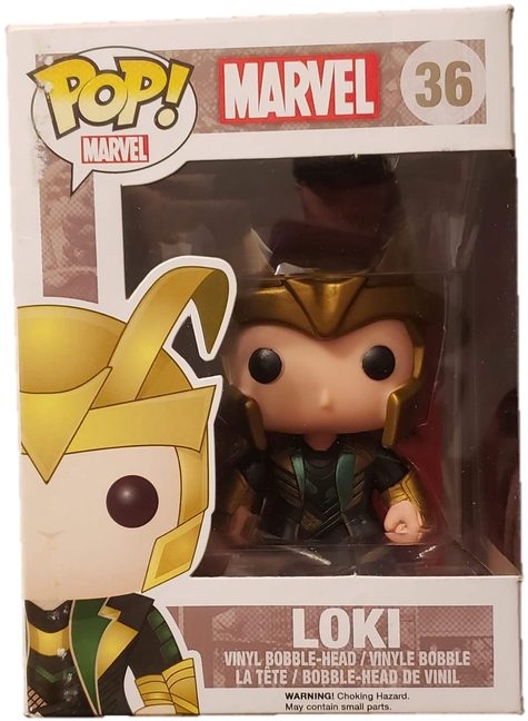 Funko Pop Marvel Loki With Gold Helmet - Loki Glow In The Dark Pop Vinyl, HD Png Download PNG with transparent background