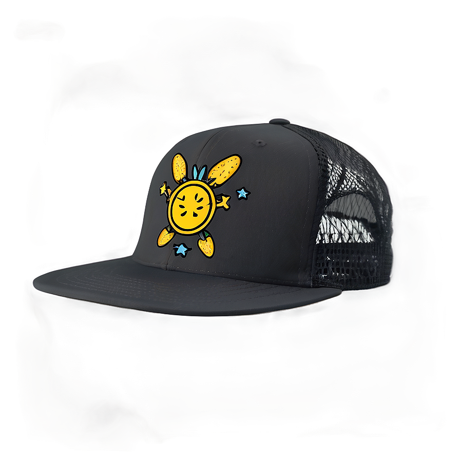 Funky Black Cap Png Hto