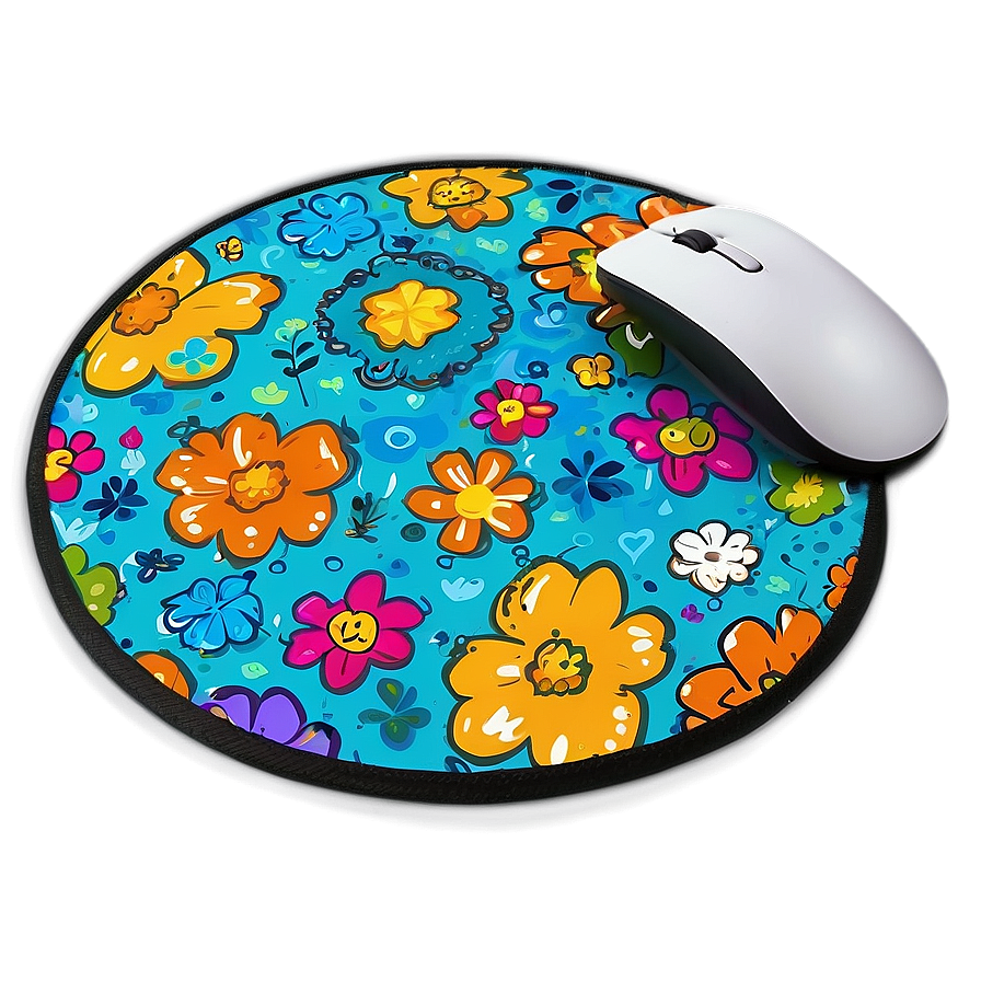 Funky Cartoon Mousepad Png 06272024