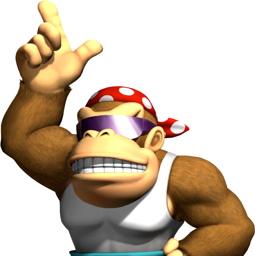 Funky Kong Pointing Gesture