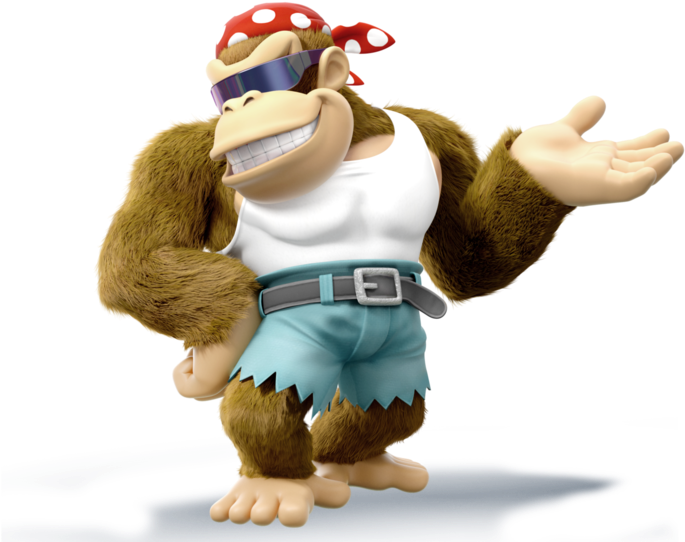 Funky Kong Smash4 Styled Render By Machriderz-d7ri2t4 - Funky Kong, HD Png Download PNG with transparent background