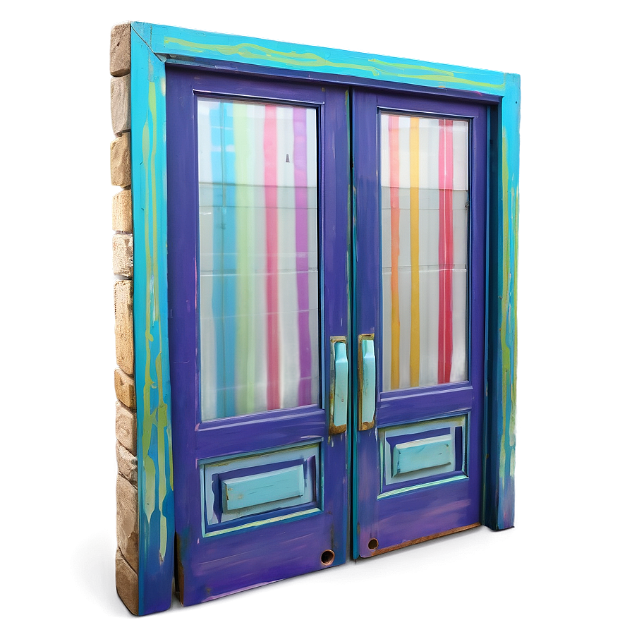 Funky Painted Door Png Kcp