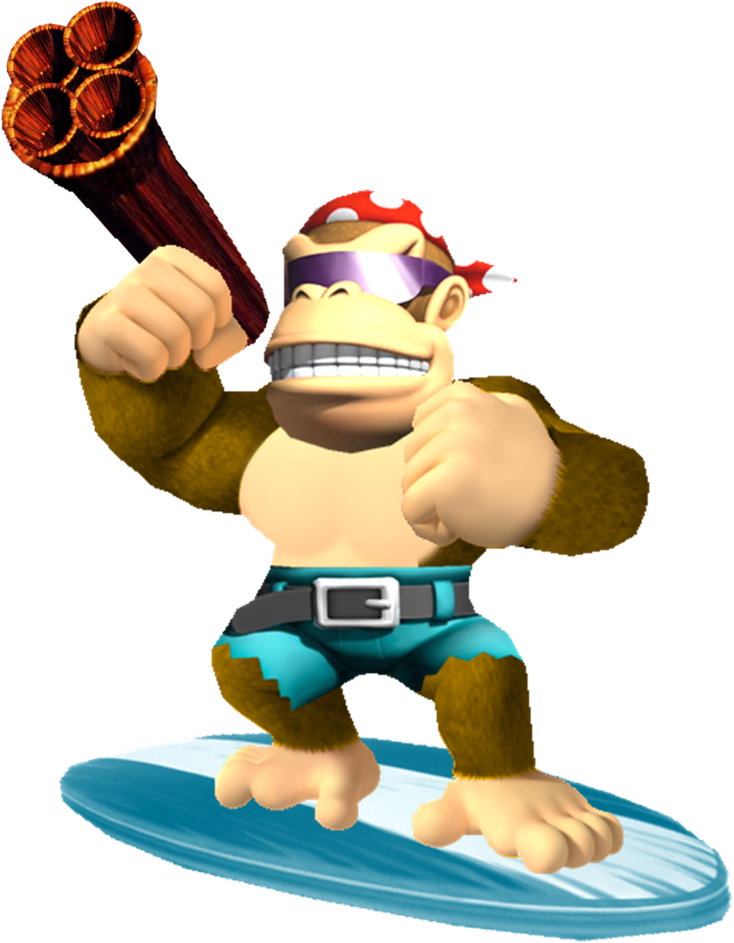 Funky Surfing Ape3 D Render