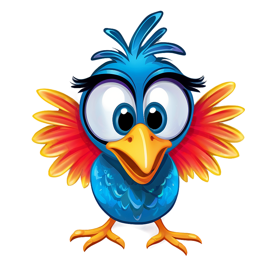 Funny Cartoon Bird PNG fus22 PNG image with a transparent background, free high-resolution download