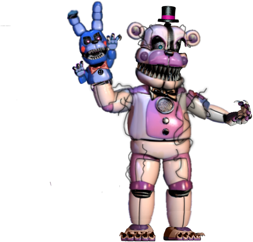 Funtime Freddy Transparent - Fnaf Sl Nightmare Funtime Freddy, HD Png Download PNG with transparent background