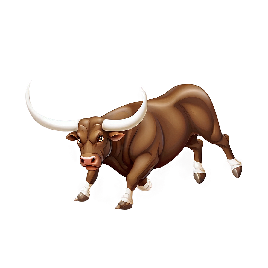 Furious Bull Cartoon Png 06112024