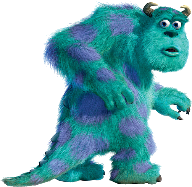 Graphic Black And White Stock James P Sullivan Gallery - Monster Inc Sullivan Y Boo, HD Png Download PNG with transparent background