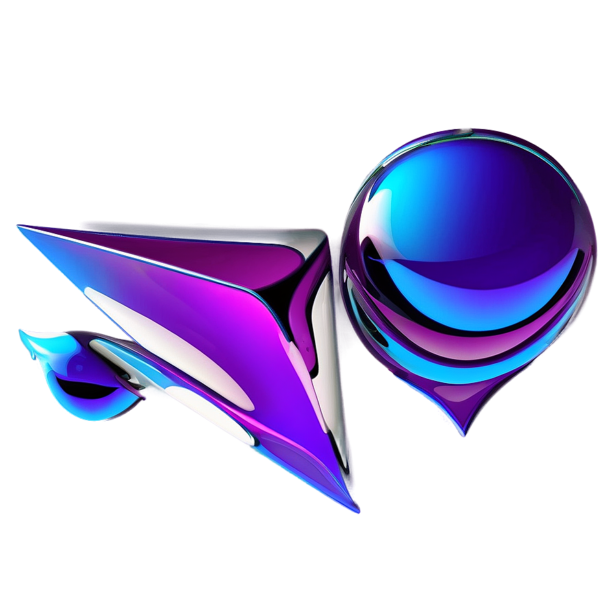 Futuristic Abstract Shapes Image Png 27