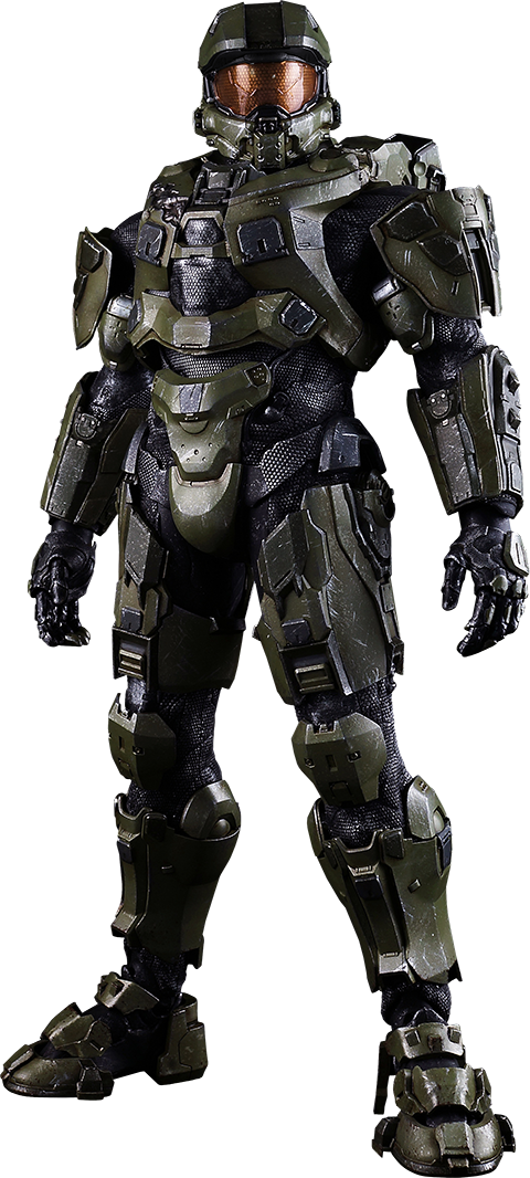 Futuristic_ Armored_ Soldier_ Figure