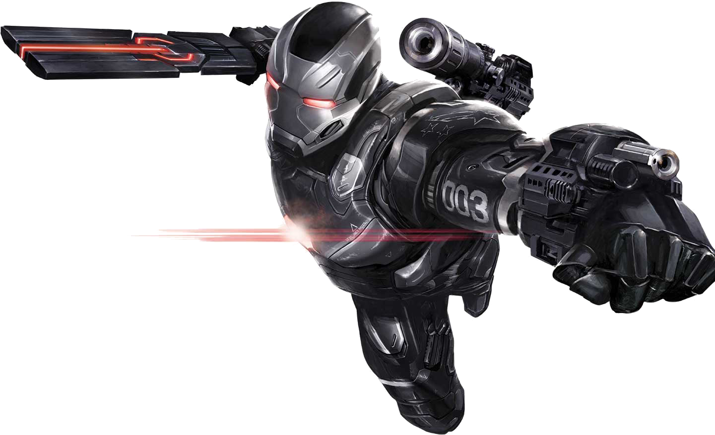 War Machine By Cptcommunist-d9v8wg7 - Iron Man War Machine Guns, HD Png Download PNG with transparent background