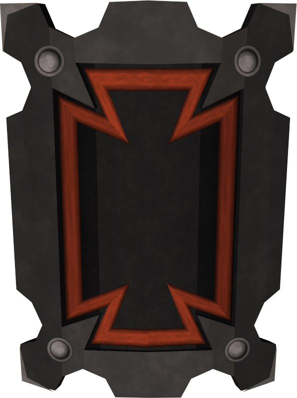 Futuristic Black Shield Design