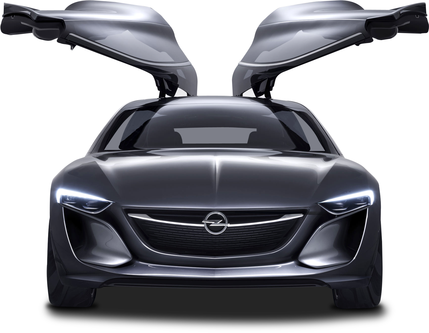 Futuristic Car With Gullwing Doors