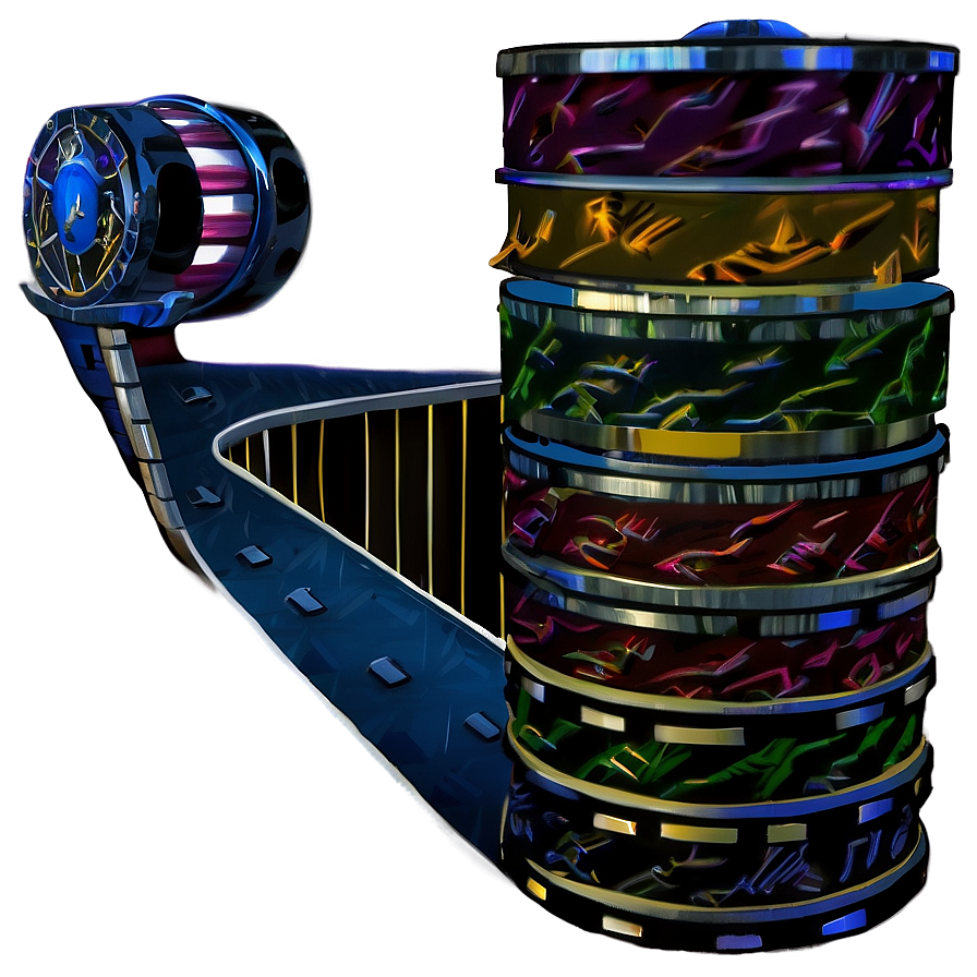 Futuristic Casino Chip Tunnel