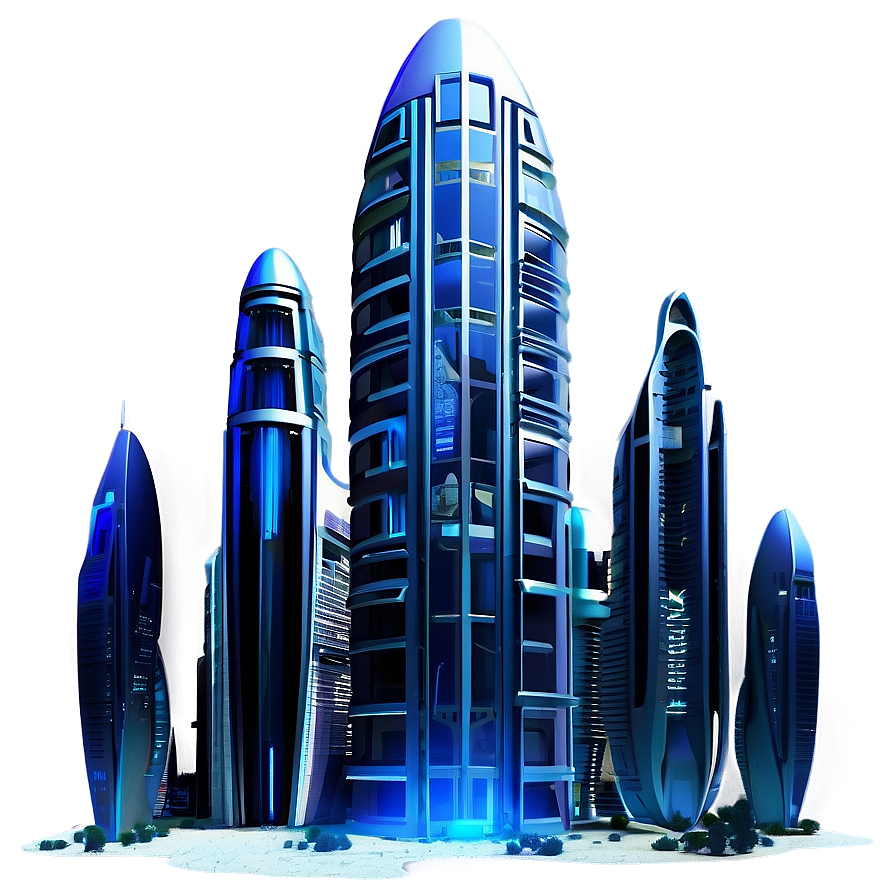 Futuristic Chaos City Png 06242024