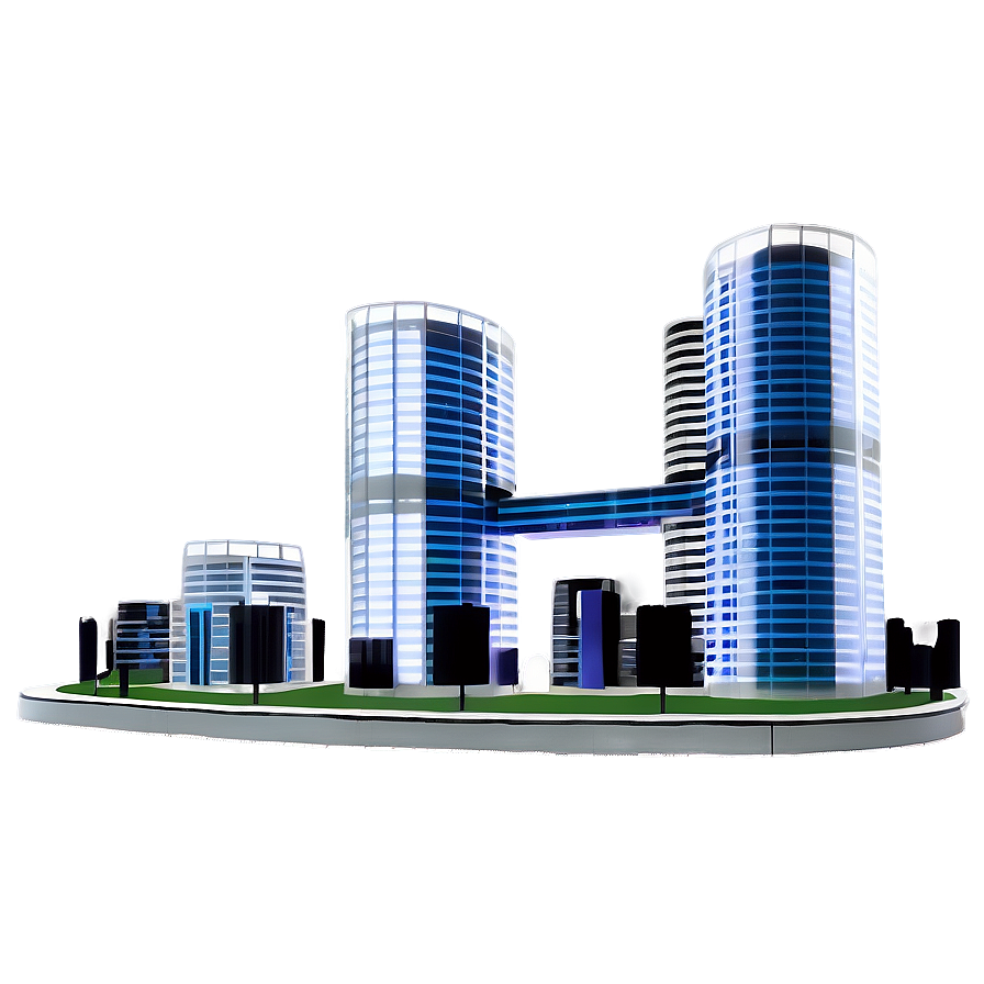Futuristic City Building PNG 05242024 PNG with transparent background