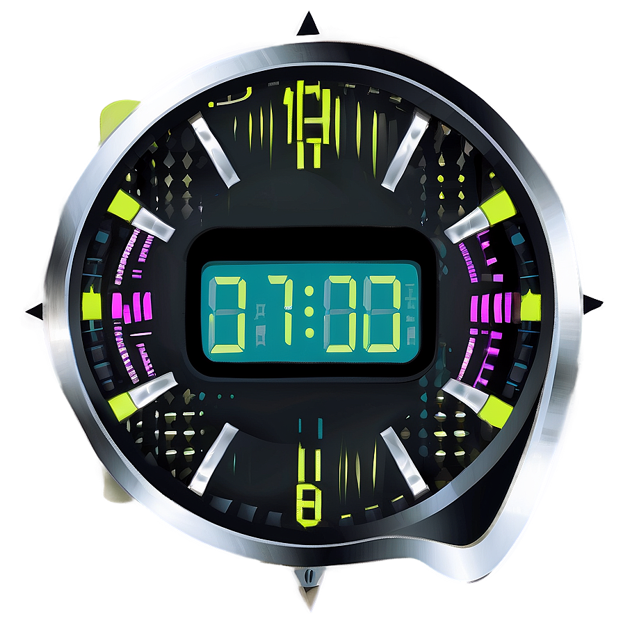 Futuristic Clock Clipart Png Mda