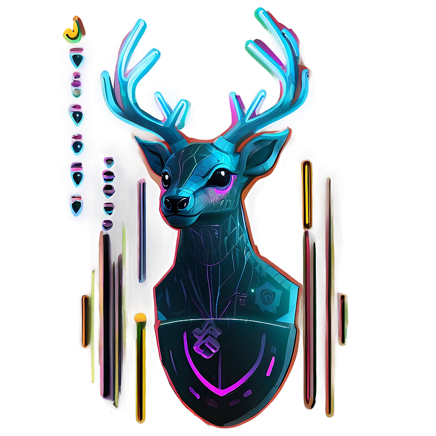 Futuristic Cyber Deer Png 55