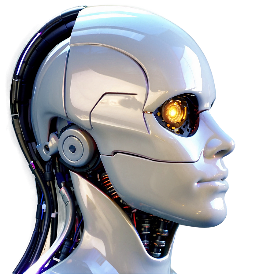 Futuristic Cyborg Head Png 05242024