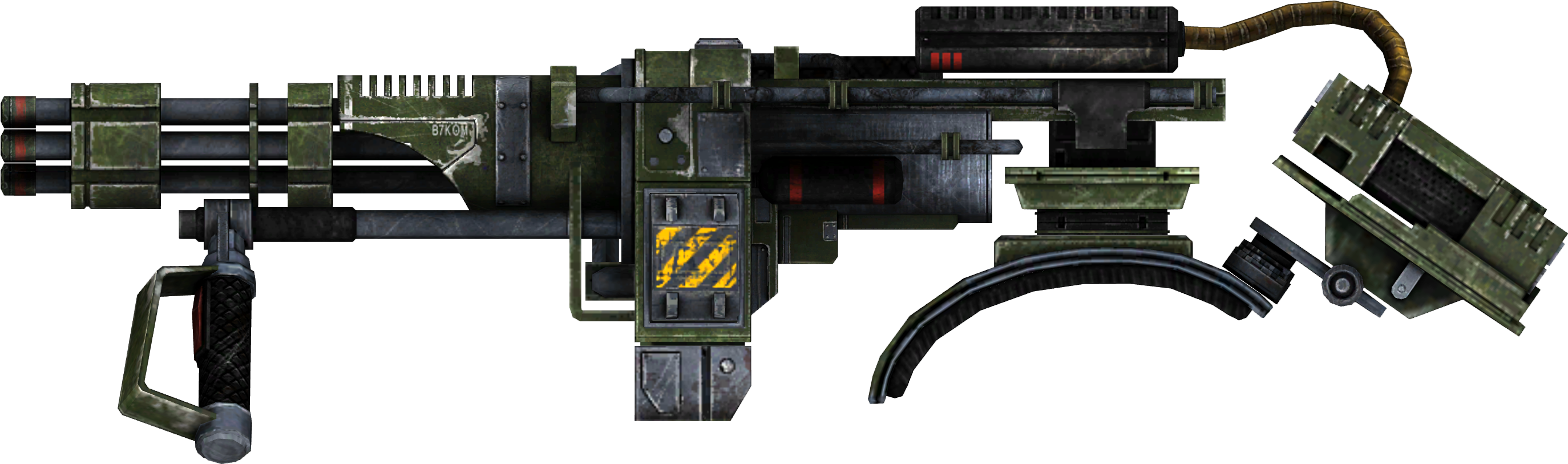 Real Gun Png - Fallout New Vegas Shoulder Mounted Machine Gun, Transparent Png PNG with transparent background