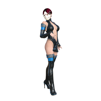 Futuristic_ Female_ Character_ With_ Mask