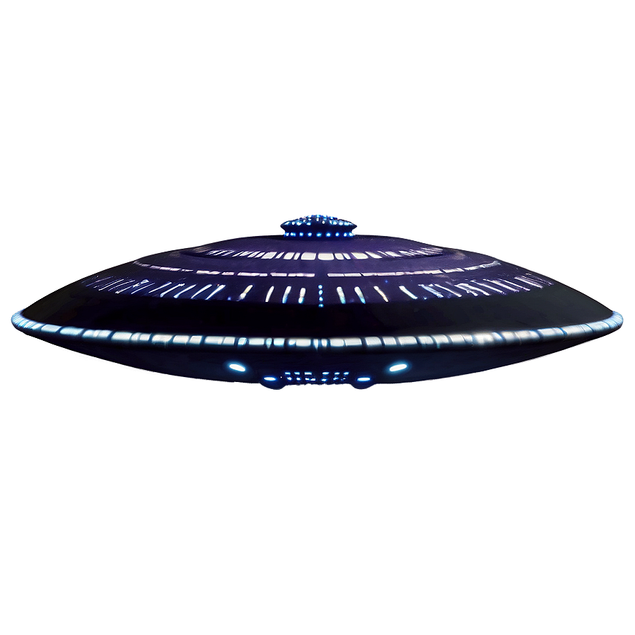 Futuristic Flying Saucer Model PNG 25 PNG image with a transparent background, free high-resolution download