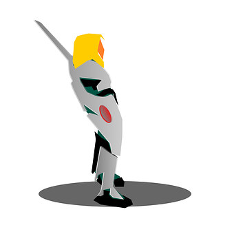 Futuristic Knight Warrior PNG with transparent background