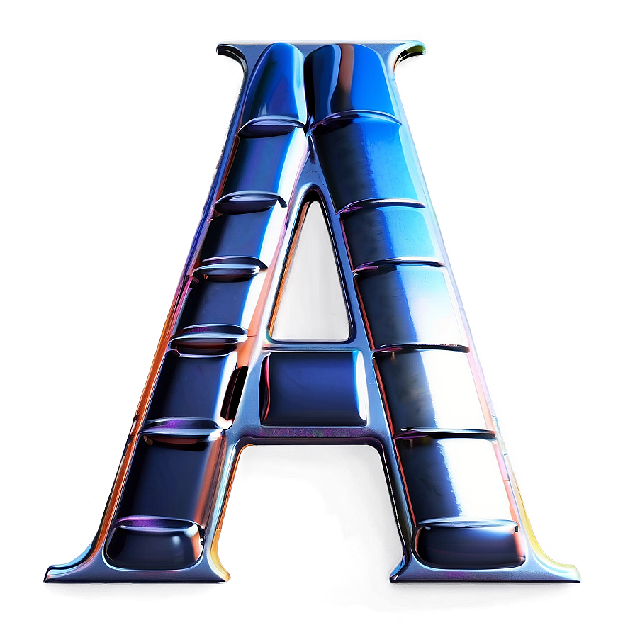 Futuristic Letter A Png 18