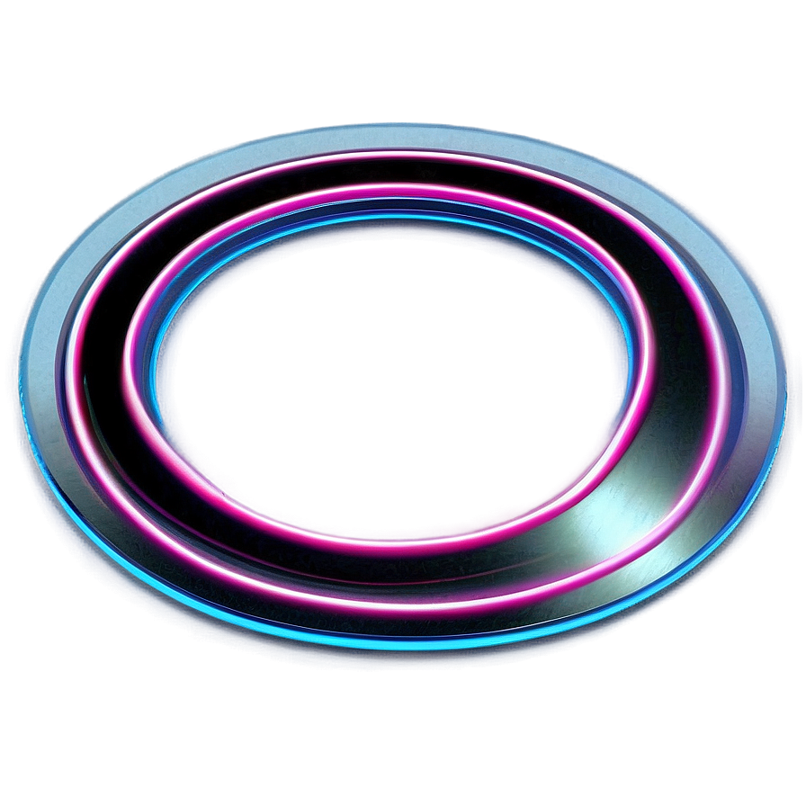 Futuristic Neon Circle PNG 06112024 PNG with transparent background
